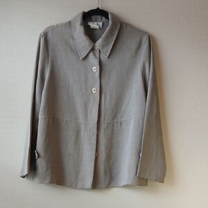 I.S.B Gray Button-Up Pantsuit
